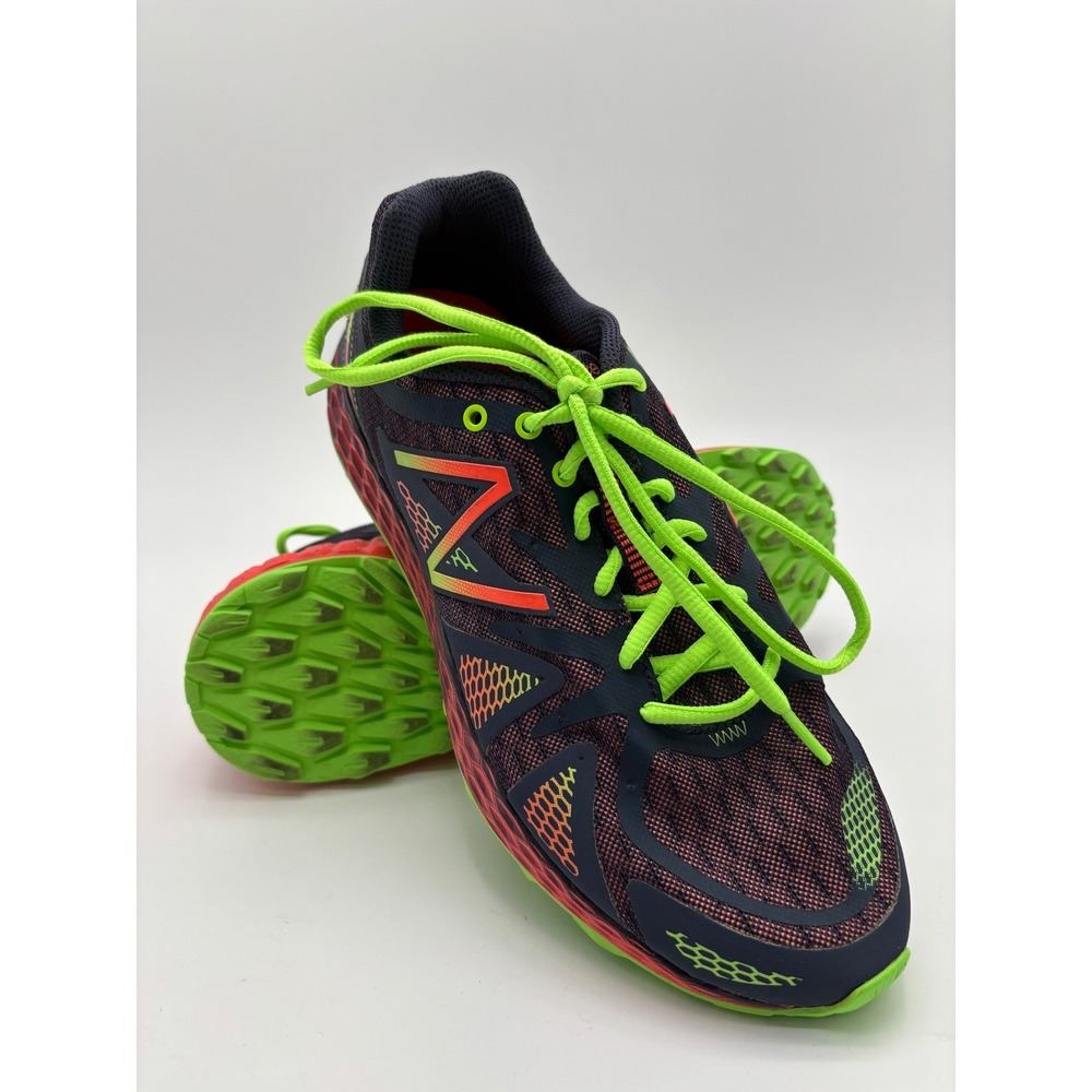 New Balance Fresh Foam Trail Running Shoes Womens  10.5 Navy Lime Green Orange